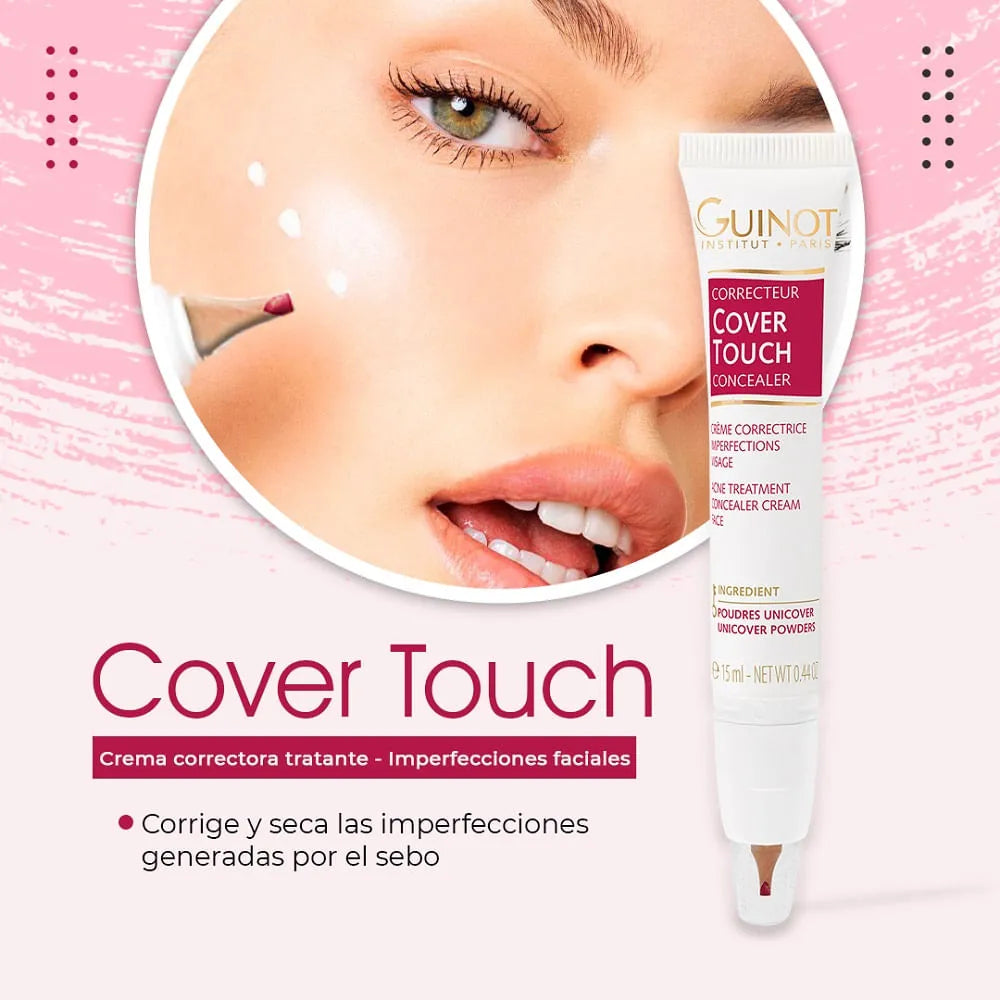 Guinot Cover Touch – Corrector Tratante para Imperfecciones (15 ml)