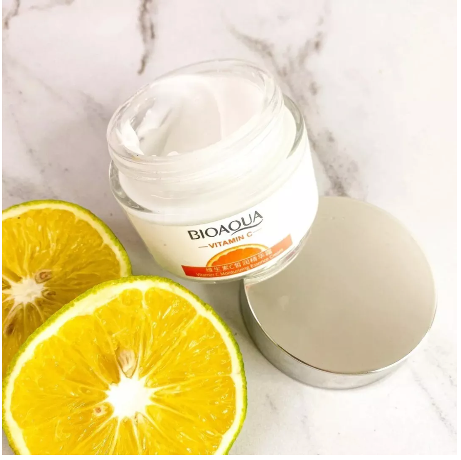 Crema Hidratante BIOAQUA con Vitamina C – Luminosidad y Reparación en Cada Aplicación