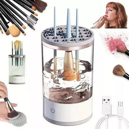 LIMPIADOR DE BROCHASDE MAQUILLAJE ELÉCTRICO