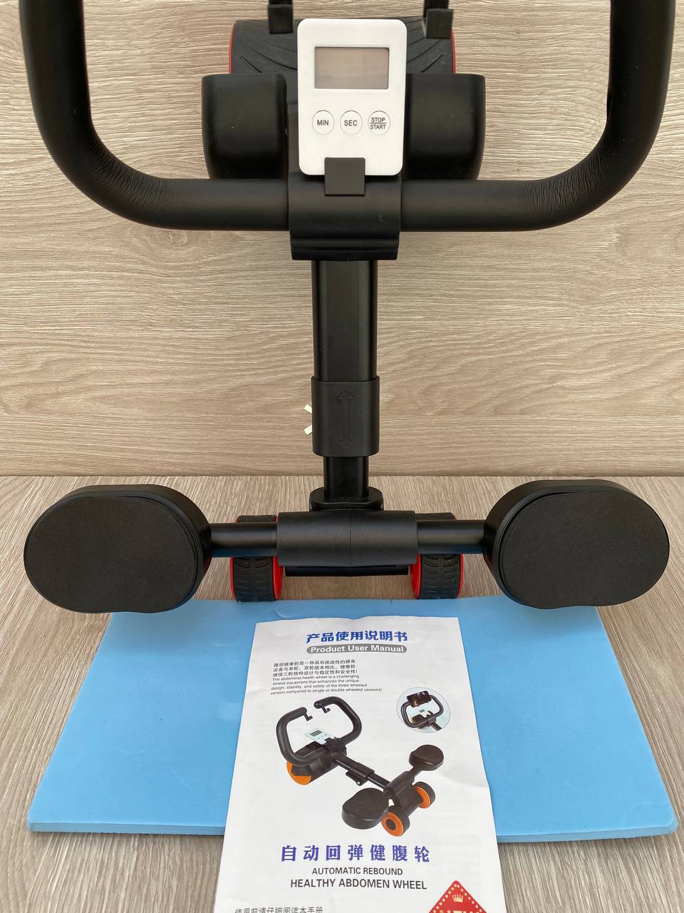 Rueda Abdominal con Temporizador y Rebote Automático