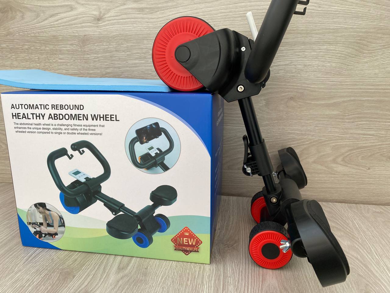 Rueda Abdominal con Temporizador y Rebote Automático