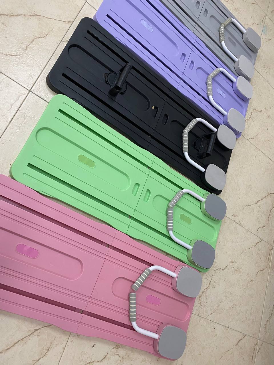 Tabla Pilates Reformadora Plegable 4-en-1 con Bandas y Soporte de Codos