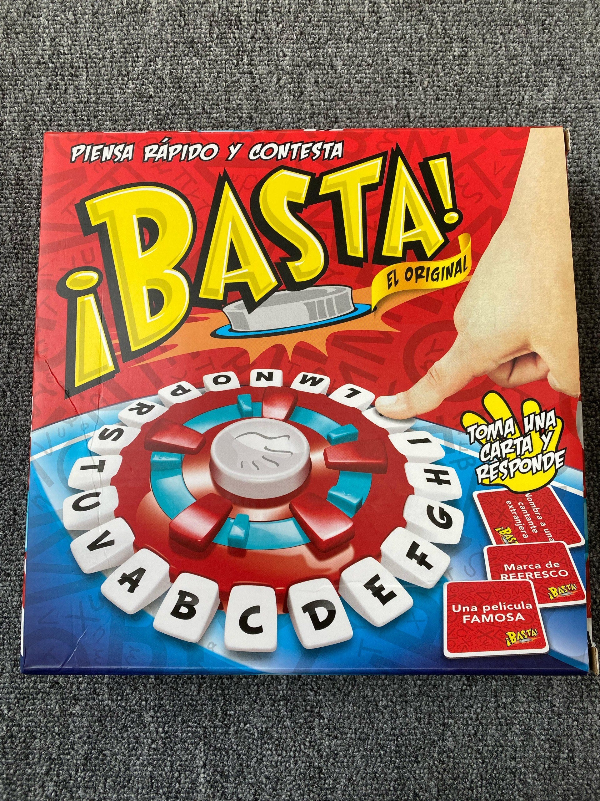 Juego de Mesa ¡Basta! con Tablero y Tarjetas