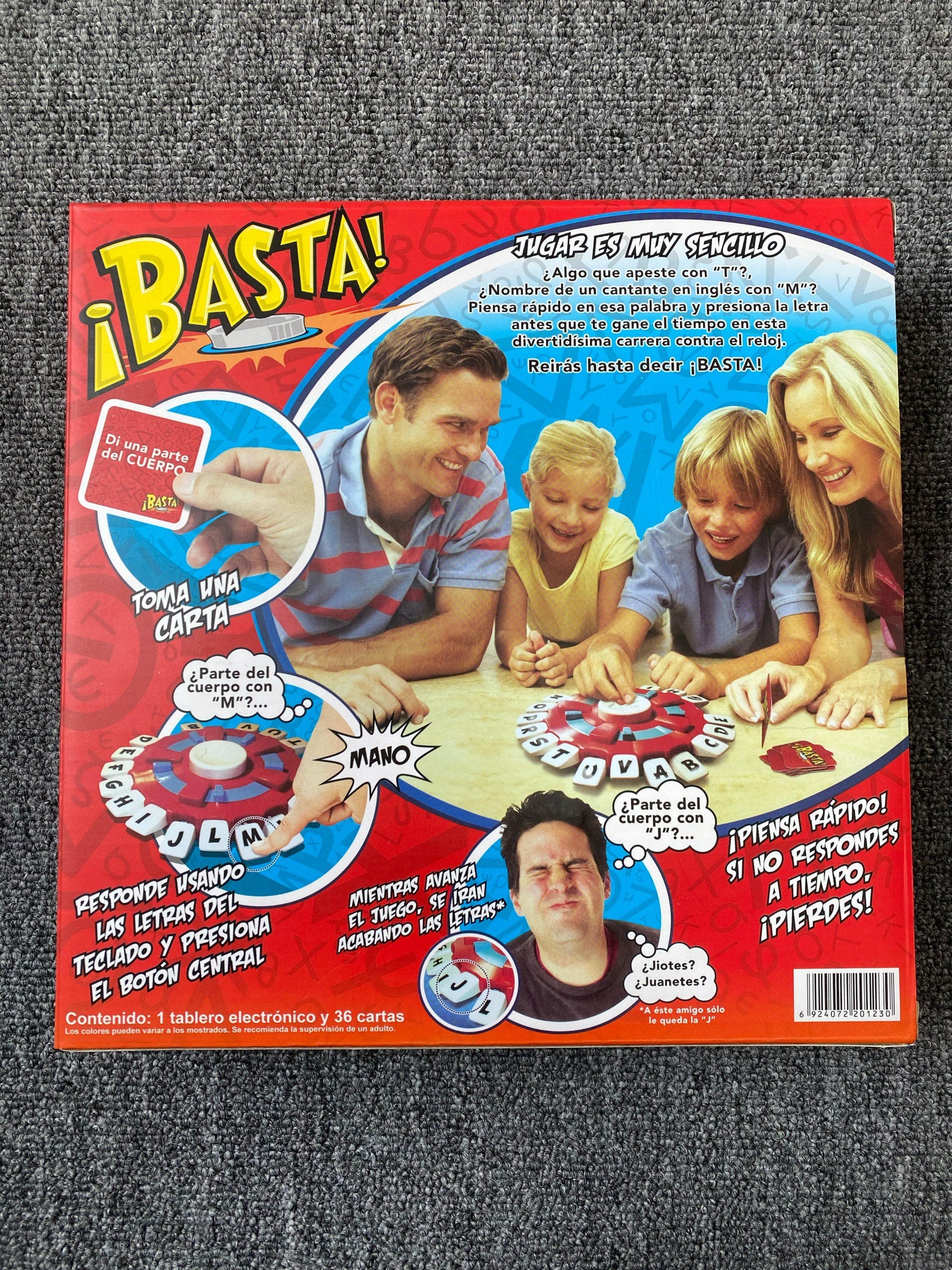 Juego de Mesa ¡Basta! con Tablero y Tarjetas