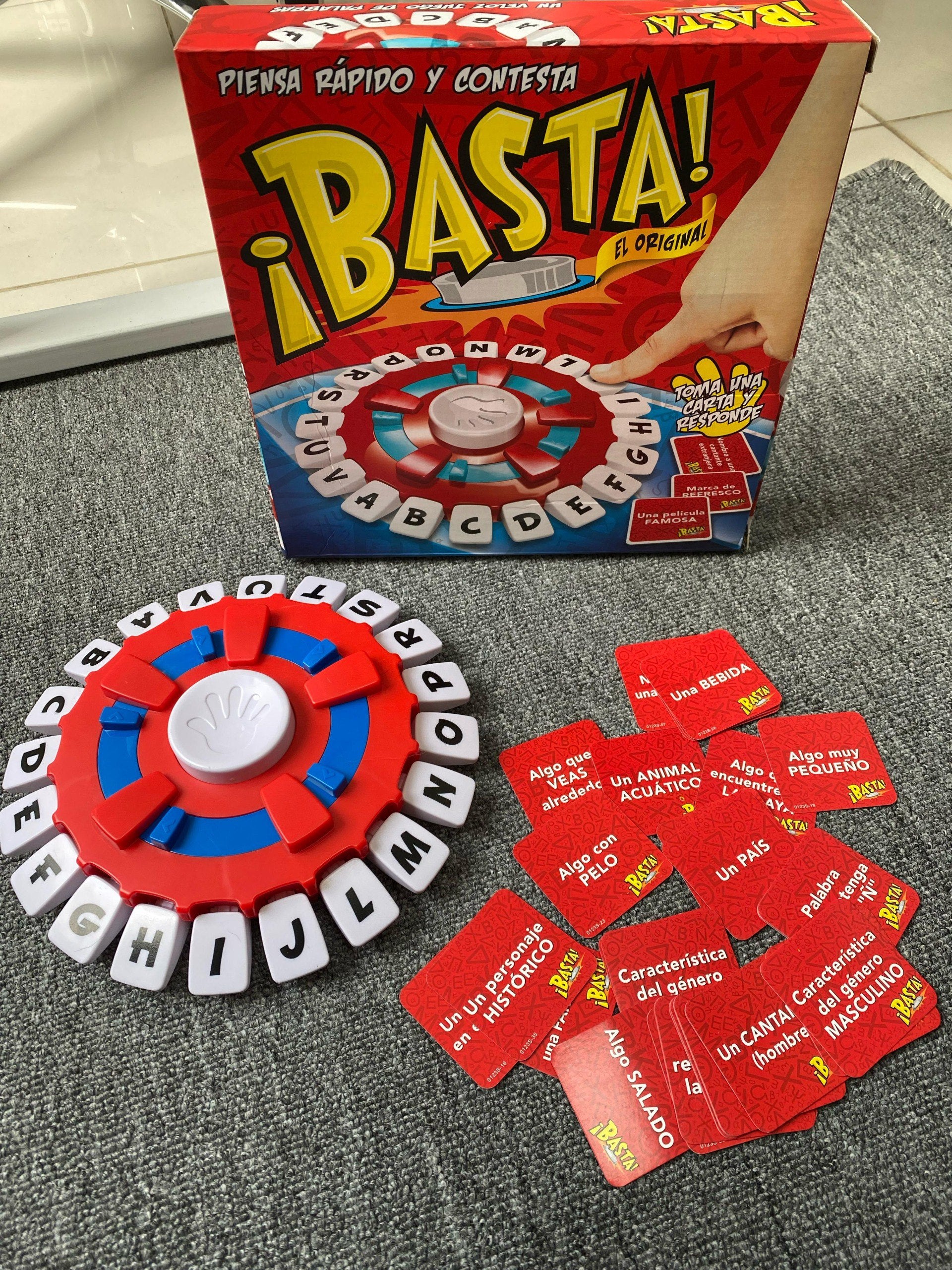 Juego de Mesa ¡Basta! con Tablero y Tarjetas