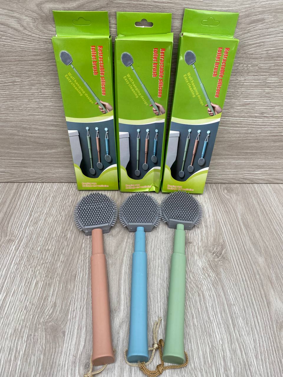 Cepillo de Silicona Retráctil para Inodoro
