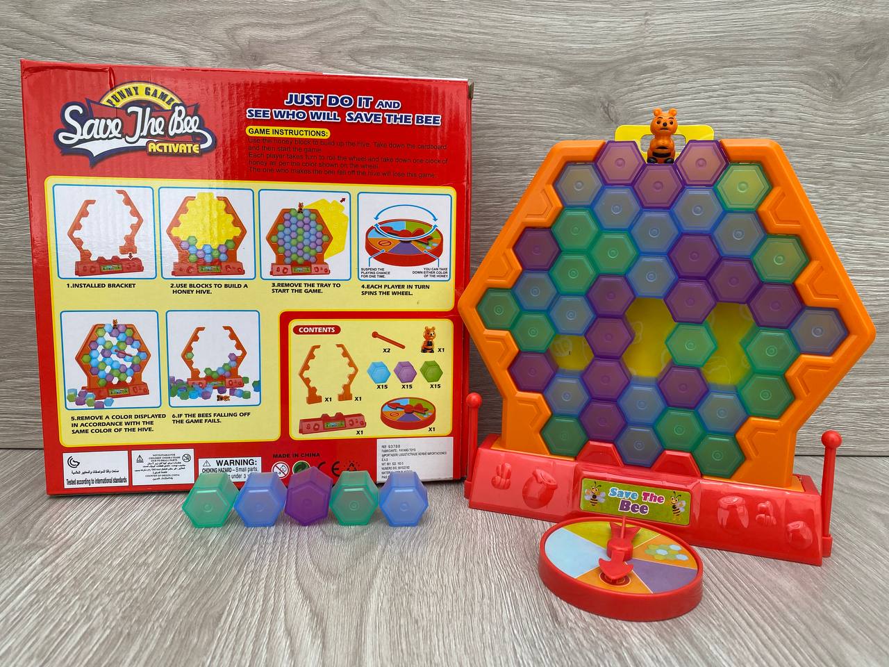 Juego de Mesa “Salva a la Abeja” – Panal con Ruleta