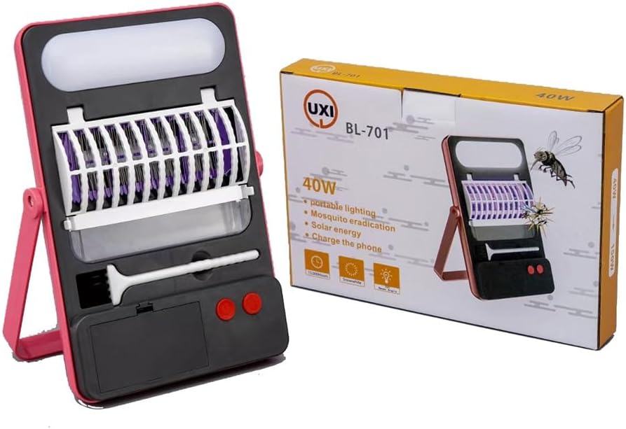 Lámpara Repelente de Mosquitos 3 en 1 con Panel Solar 40W – UXI BL-701