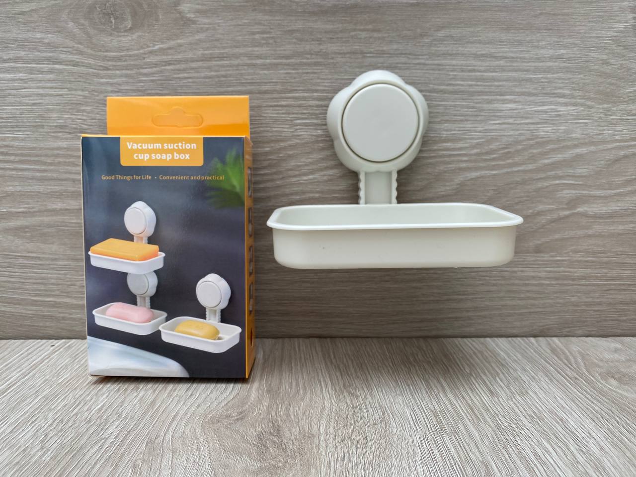 Jabonera con ventosa para baño | Soporte de jabón sin taladro