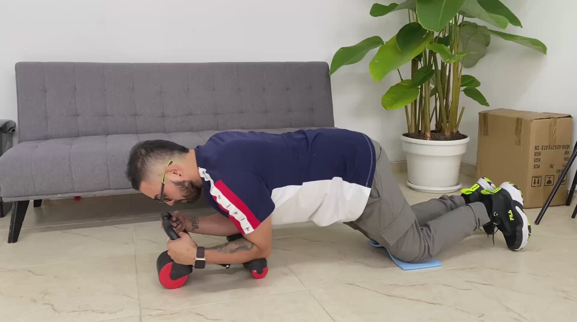 Rueda Abdominal con Temporizador y Rebote Automático